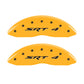 MGP 4 Caliper Covers Engraved Front Charger Rear RT Yellow Finish Black Char 2007 Dodge Charger