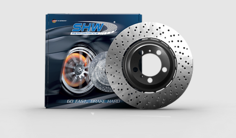 SHW 98-03 BMW M5 4.9L Left Front Cross-Drilled Lightweight Brake Rotor (European Model)