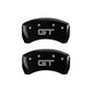 MGP Rear set 2 Caliper Covers Engraved Rear 50 Black finish silver ch