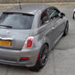 Rally Armor 12-18 Fiat 500 (Pop/Sport/Lounge/Abarth) Black UR Mud Flap w/ Red Logo