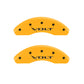 MGP 4 Caliper Covers Engraved Front & Rear Volt Yellow finish black ch