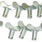 Moroso Quick Fastener - Butterfly Head - 5/16in x .500in - Steel - 10 Pack