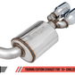 AWE Tuning 2017+ Challenger 5.7L Touring Edition Exhaust - Non-Resonated - Chrome Silver Quad Tips