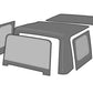 Rampage 1988-1994 Geo Tracker Soft Top OEM Replacement - Black Denim