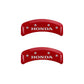MGP 4 Caliper Covers Engraved Front & Rear Honda Yellow finish black ch