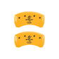 MGP Rear set 2 Caliper Covers Engraved Rear Tiffany Snake Yellow finish black ch