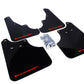 Rally Armor 09-13 Subaru Forester Black UR Mud Flap w/ Red Logo
