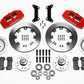Wilwood Dynapro 6 Front Hub Kit 12.19in Red 79-87 GM G Body