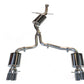 AWE Tuning Audi B8 A5 2.0T Touring Edition Exhaust - Quad Outlet Diamond Black Tips