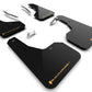 Rally Armor 2022 Subaru Forester (Incl. Wilderness) Black UR Mud Flap w/ Wild Orange Logo