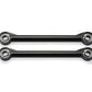 Fabtech 07-18 Jeep JK 4WD Short Control Arm Rear Upper Links w/5 Ton Joints - Pair