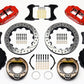 Wilwood Narrow Superlite 4R Rear P-Brk Kit 12.88in Drill Red Big Ford New Style