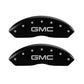 MGP 4 Caliper Covers Engraved Front & Rear GMC Black Finish Silver Char 2009 GMC Savana 2500