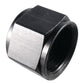 Fragola -6AN Aluminum Flare Cap w/ 1/8 FPT Black