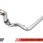AWE Tuning Audi B9 A4 Touring Edition Exhaust Dual Outlet - Chrome Silver Tips (Includes DP)