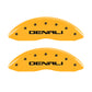 MGP 4 Caliper Covers Engraved Front & Rear Denali Yellow Finish Black Char 2016 GMC Canyon