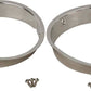 Kentrol 97-06 Jeep Wrangler TJ Headlight Bezels Pair - Polished Silver