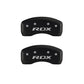 MGP 4 Caliper Covers Engraved Front Acura Engraved Rear RDX Red finish silver ch