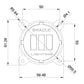 Oracle 60mm 15W Fog Beam LED Emitter - 3000K