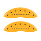MGP 4 Caliper Covers Engraved F & R Crossfire Yellow Finish Black Char 2005 Chrysler Crossfire