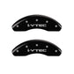 MGP 4 Caliper Covers Engraved Front & Rear i-Vtec Black finish silver ch