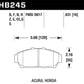Hawk 94-01 Acura Integra (excl Type R)  DTC-60 Race Front Brake Pads