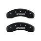 MGP 4 Caliper Covers Engraved Front Gen 5/Camaro Engraved Rear Gen 5/Z28 Red finish silver ch