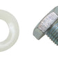 Moroso Oil Pan Drain Plug w/Nylon Washer - Clear Zinc