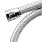 Spectre Stainless Steel Flex Fuel Line 3/8in. ID - 3ft. w/Chrome Clamps