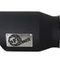 aFe MACHForce XP 5in 304 Stainless Steel Exhaust Tip 5 In x 7 Out x 12L in Bolt On Right - Black