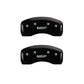 MGP 2 Caliper Covers Engraved Rear MGP Black Finish Silver Characters 2016 Ford Focus