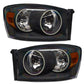 Oracle 07-08 Dodge Ram SMD HL - Black - ColorSHIFT w/ Simple Controller