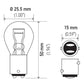 Hella Bulb 1157 12V 27/8W BAY15d S8