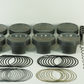 Mahle MS Piston Set SBC 384ci 4.040in Bore 3.750in Stroke 5.7in Rod 0.927 Pin -26cc 9.0 CR Set of 8