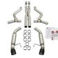 aFe MACHForce XP 3in 304 SS Sport Tone Cat-Back w/ Black Tips 15-17 Ford Mustang V6-3.7L/V8-5.0L