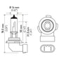 Hella Bulb H10/9145 12V 45W Py20D T4