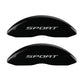 MGP 4 Caliper Covers Engraved Front & Rear No Bolts/Sport 2015 Black finish silver ch