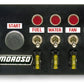 Moroso Toggle Switch Panel - Drag Race - 4in x 7.75in - Five On/Off Switches