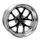 Weld S76 17x10 / 5x4.75 BP / 7.3in. BS Black Wheel (Medium Pad) - Non-Beadlock