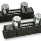Moroso Chevrolet Small Block Valve Cover - 2 Covers w/2 Breathers - Black Finished Aluminum - Pair