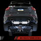 AWE Tuning Ford Focus RS Touring Edition Cat-back Exhaust - Non-Resonated - Diamond Black Tips