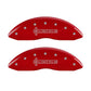 MGP 4 Caliper Covers Engraved Fr Lincoln Rr Star Logo Red Finish Sil Char 2018 Lincoln Continental