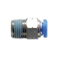 Vibrant Male Straight Fitting for 3/16in OD Tubing (1/8in NPT Thread)