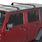 Rhino-Rack 07-22 Jeep Wrangler JK/JL 4 Door Hard Top Vortex SG 2 Bar Roof Rack - Black