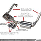 AWE Tuning Porsche 981 Performance Exhaust System - w/Chrome Silver Tips