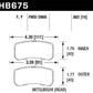 Hawk 09+ Mitsubishi Lancer Ralliart / 08+ Lancer GTS LTS Rear Brake Pads