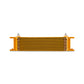 Mishimoto Universal -6AN 10 Row Oil Cooler - Gold