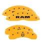 MGP 4 Caliper Covers Engraved Front & Rear Mopar Yellow Finish Black Char 2010 Dodge Nitro