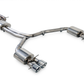 AWE Tuning Audi C7.5 A6 3.0T Touring Edition Exhaust - Quad Outlet Chrome Silver Tips