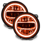 Oracle Jeep Wrangler JL/Gladiator JT RGB+W Headlight DRL Upgrade Kit - ColorSHIFT w/o Controller